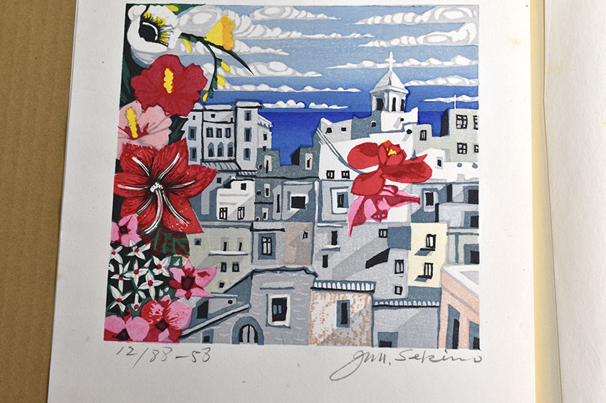 関野準一郎版画「ヒヤシンス 花物語七月」 | Natsume Books