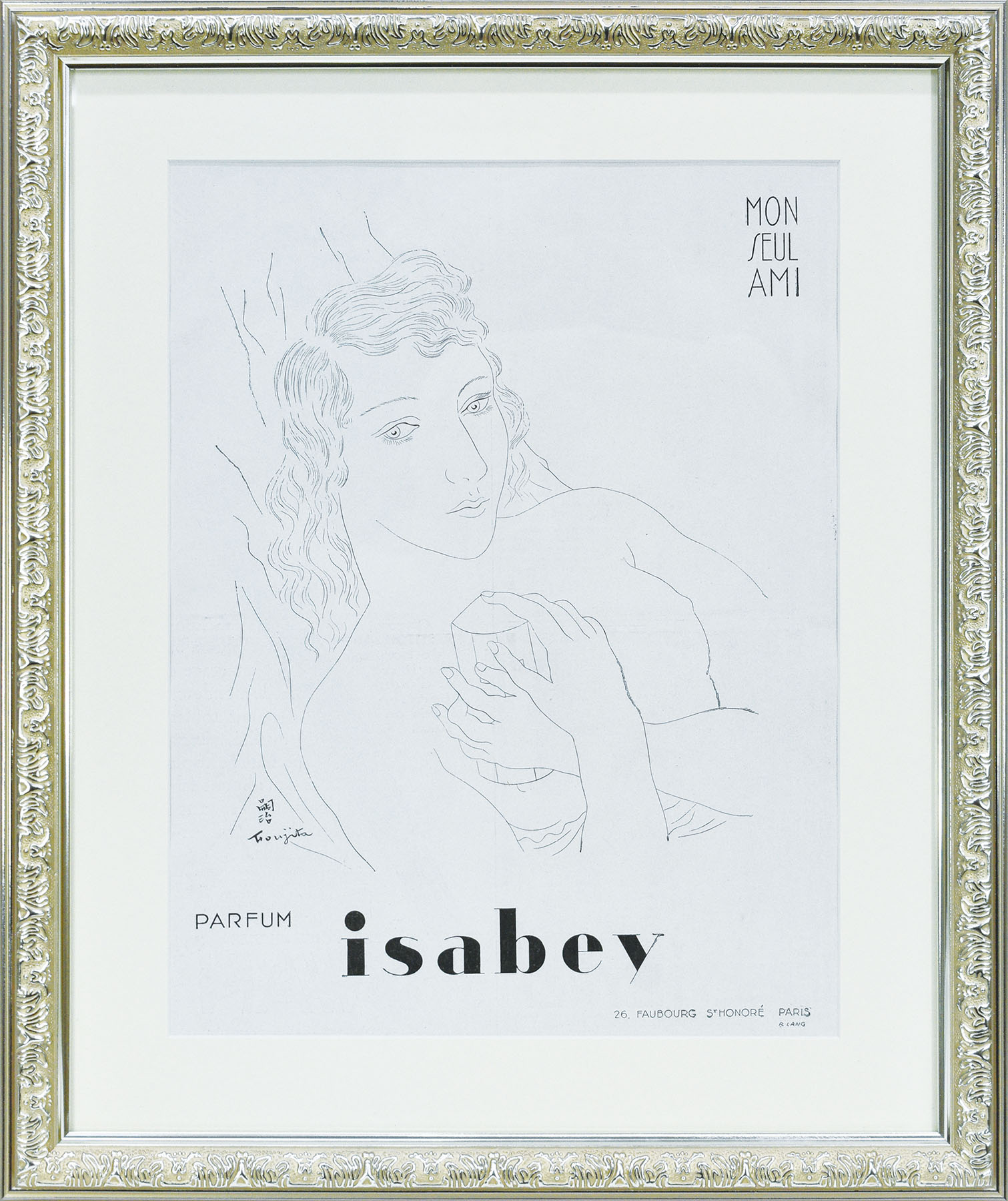 藤田嗣治版画額「Parfum Isabey」 | Natsume Books