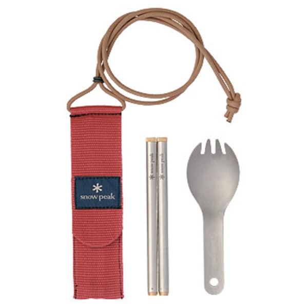 スノーピーク(snow peak) 和武器 チタン先割れスプーン ショートセット