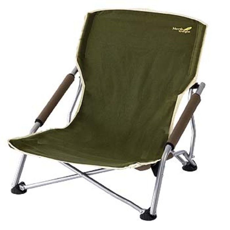 North Eagle 折りたたみアウトドアチェア ブラウン ロースタイル 4脚
