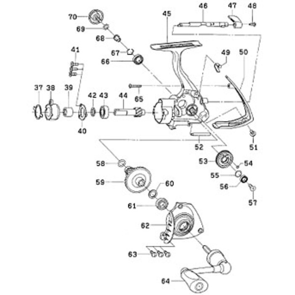 ダイワ(Daiwa) パーツ:インフィート月下美人2004 ハンドルカラー NO