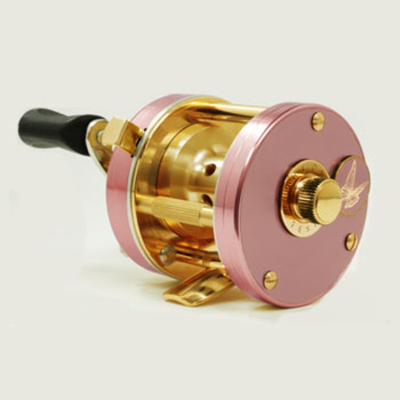 PAGAN ベイトリール ゴールド/ピンク 五十鈴工業メガバスP300L