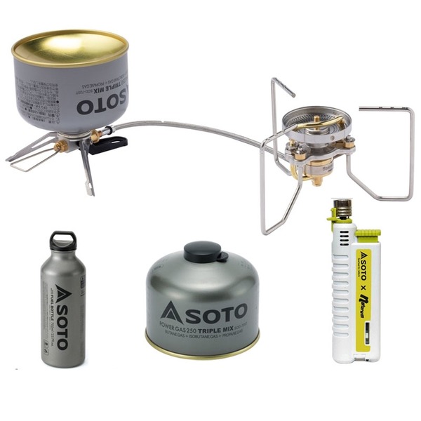 SOTO 《廃番》ストームブレイカー+フューエルボトル+パワーガス+