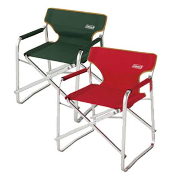 コールマン テーブル付アウトドアチェア 3脚 カーキー 赤 コールマン