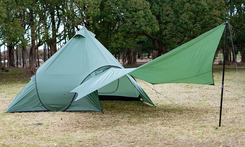 大型なのにポップアップでかんたん設営 ポップワンポールテント