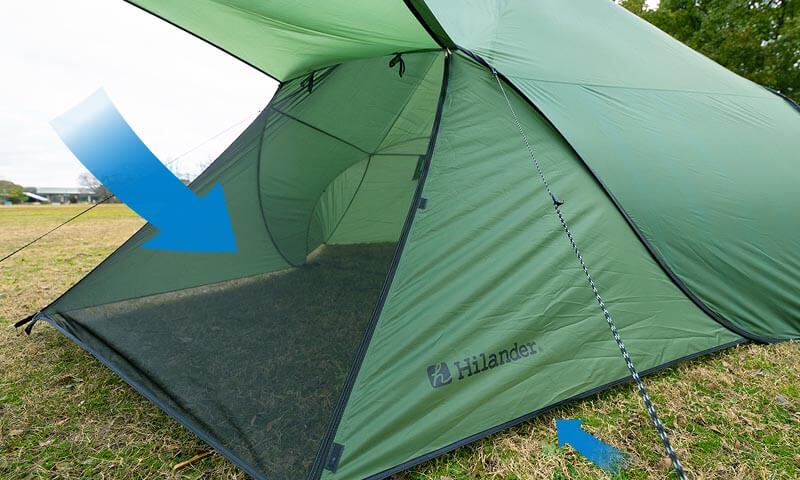 大型なのにポップアップでかんたん設営 ポップワンポールテント