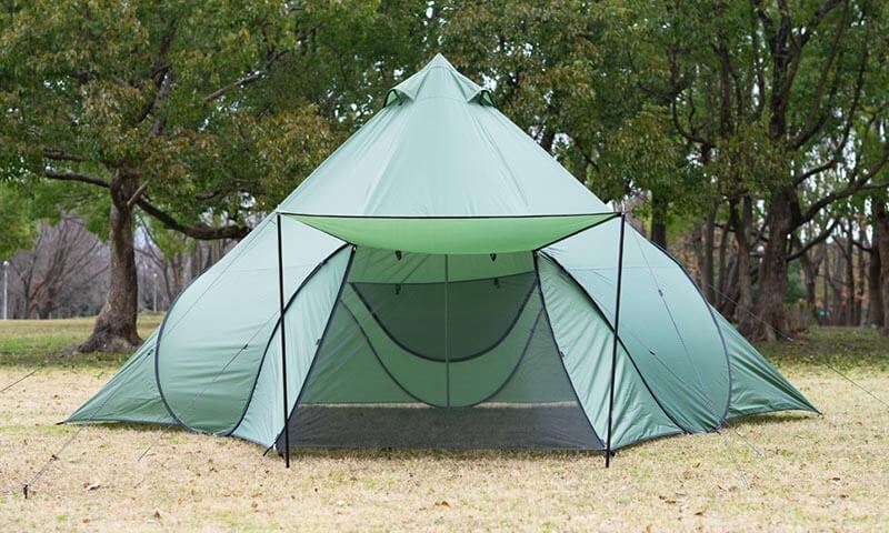 大型なのにポップアップでかんたん設営 ポップワンポールテント