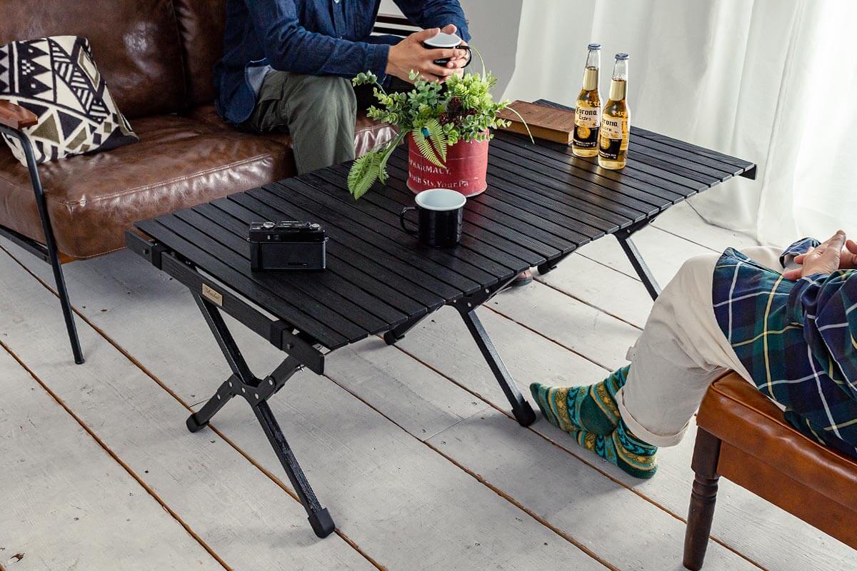 Hilander(ハイランダー) ウッドロールトップテーブルLIGHT 120