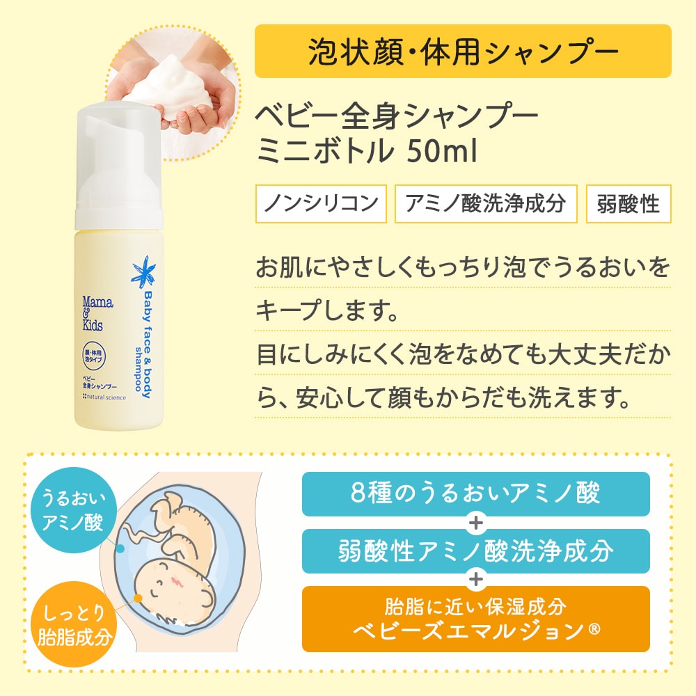 ベビーミルキーローションお得用&ミニボトルセット｜敏感肌向け