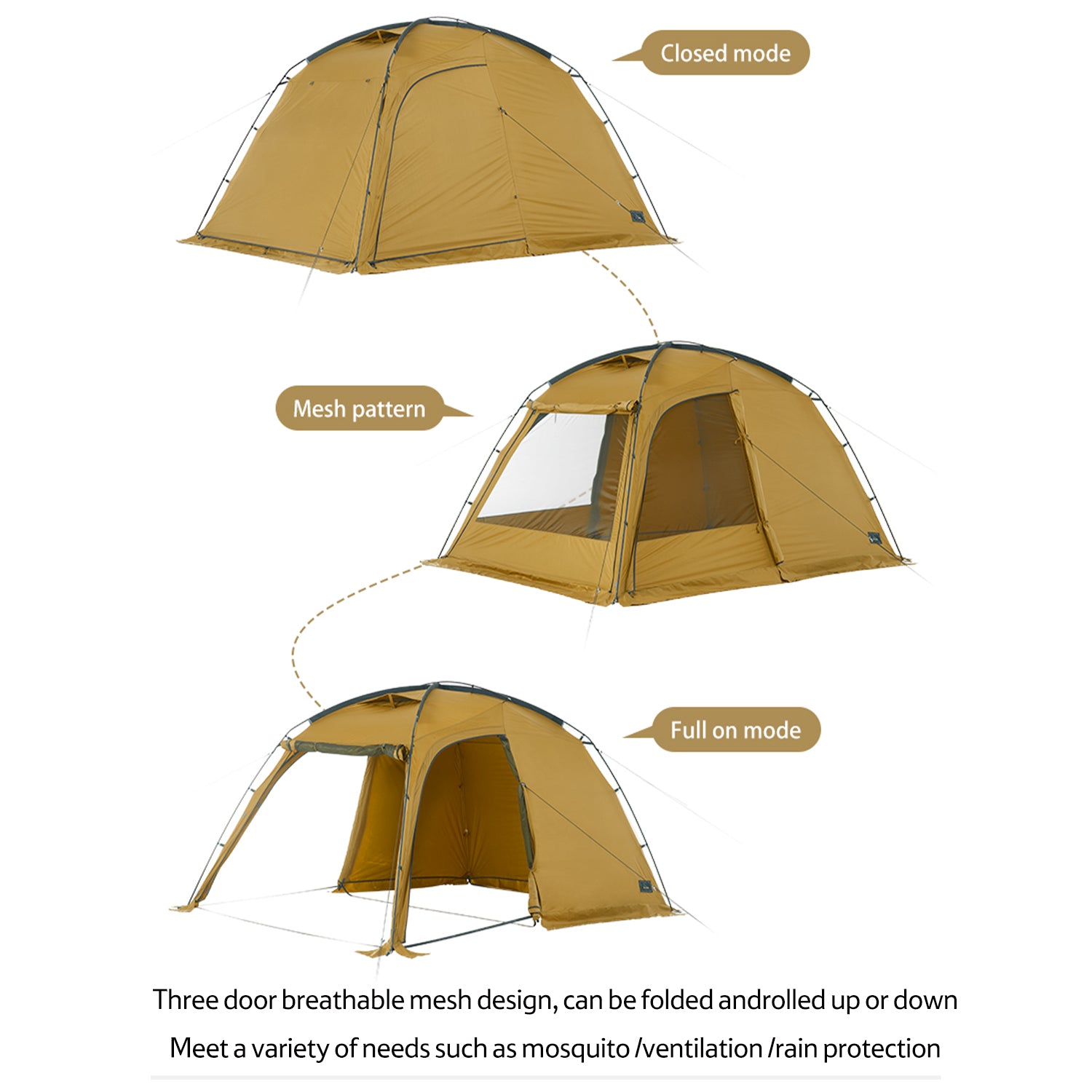 Dune 7.6 3-Person Hot Tent | Naturehike