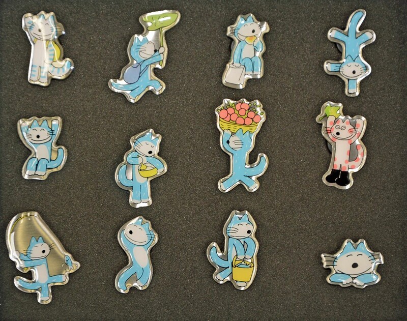 納税返礼品に「11ぴきのねこ」ピンバッジ／三戸｜なびたび北東北