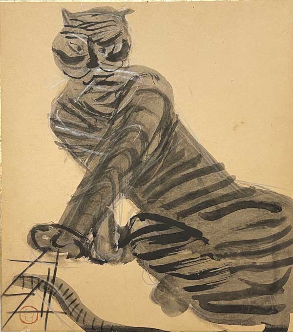 須田剋太 虎/Web書画ミュージアム