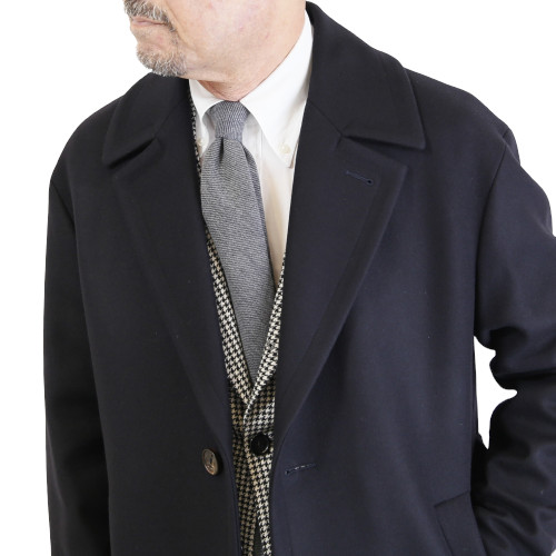 Hevo イーヴォ [秋冬] ウールナイロン シングルベルテッドコート