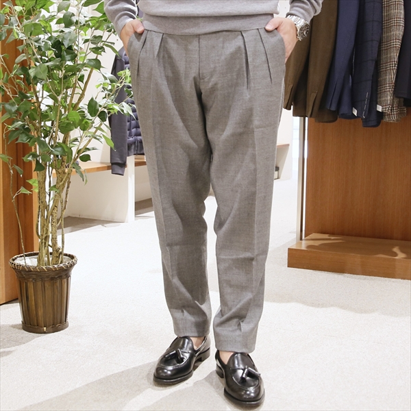 BERWICH ベルウィッチ [秋冬] サキソニーストレッチウールパンツ ピン