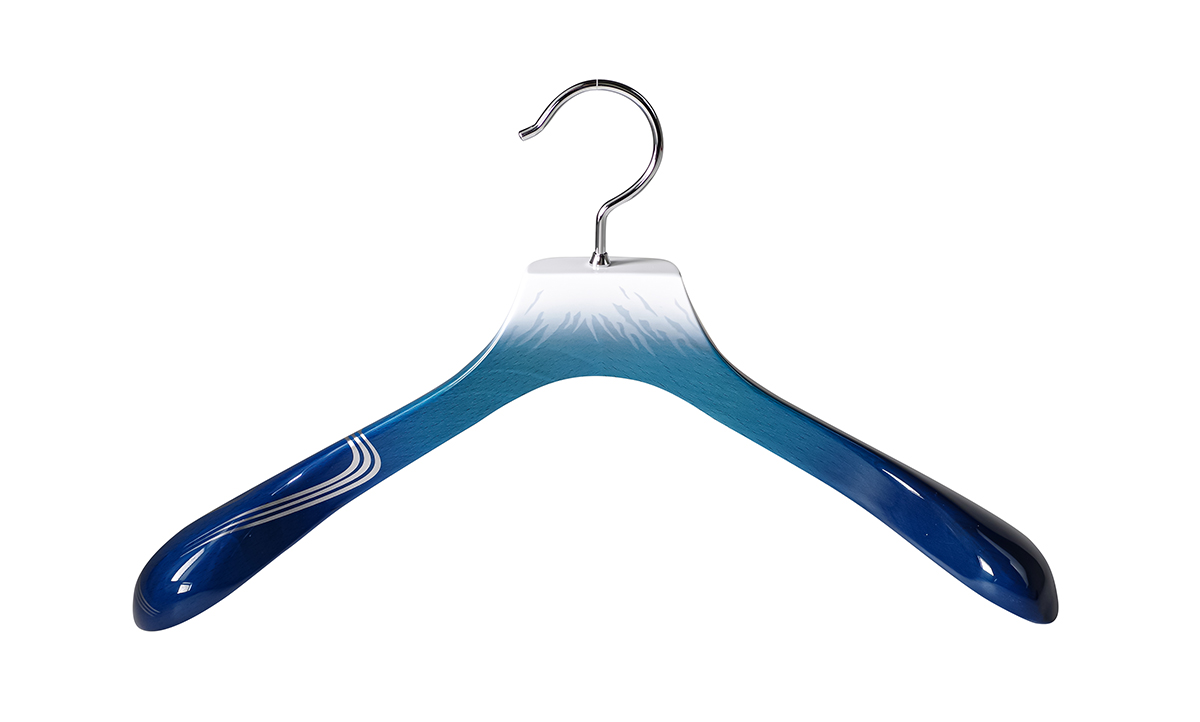 AUT-06/メンズジャケットハンガー/アーモンド - NAKATA HANGER