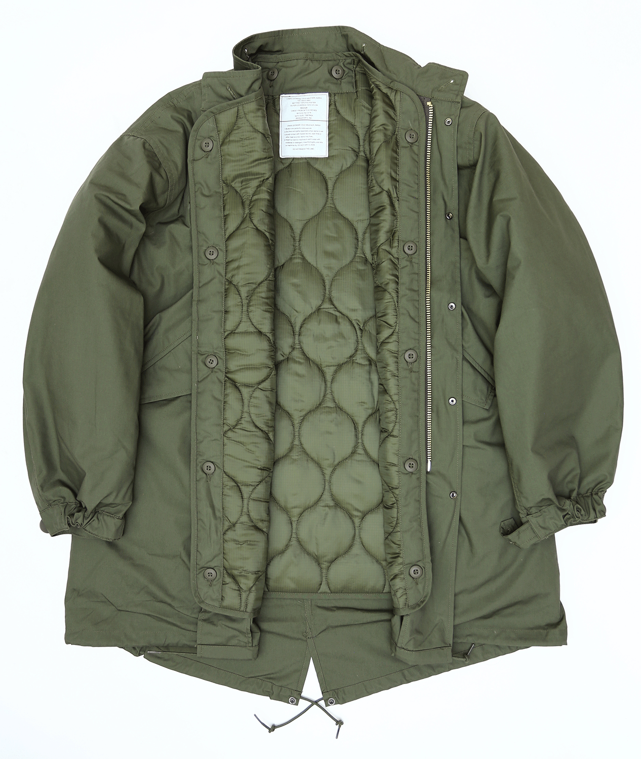 米軍実物 M-65パーカー フィッシュテールパーカー ミリタリーショップ