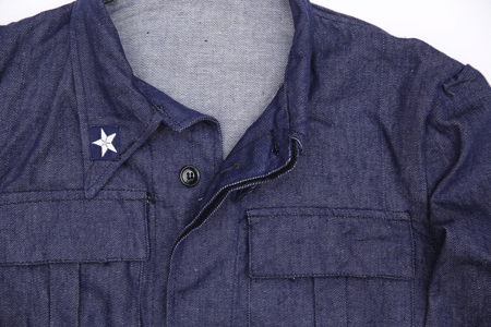 イタリア軍実物 イタリア海軍デニムジャケット ミリタリーショップ 革