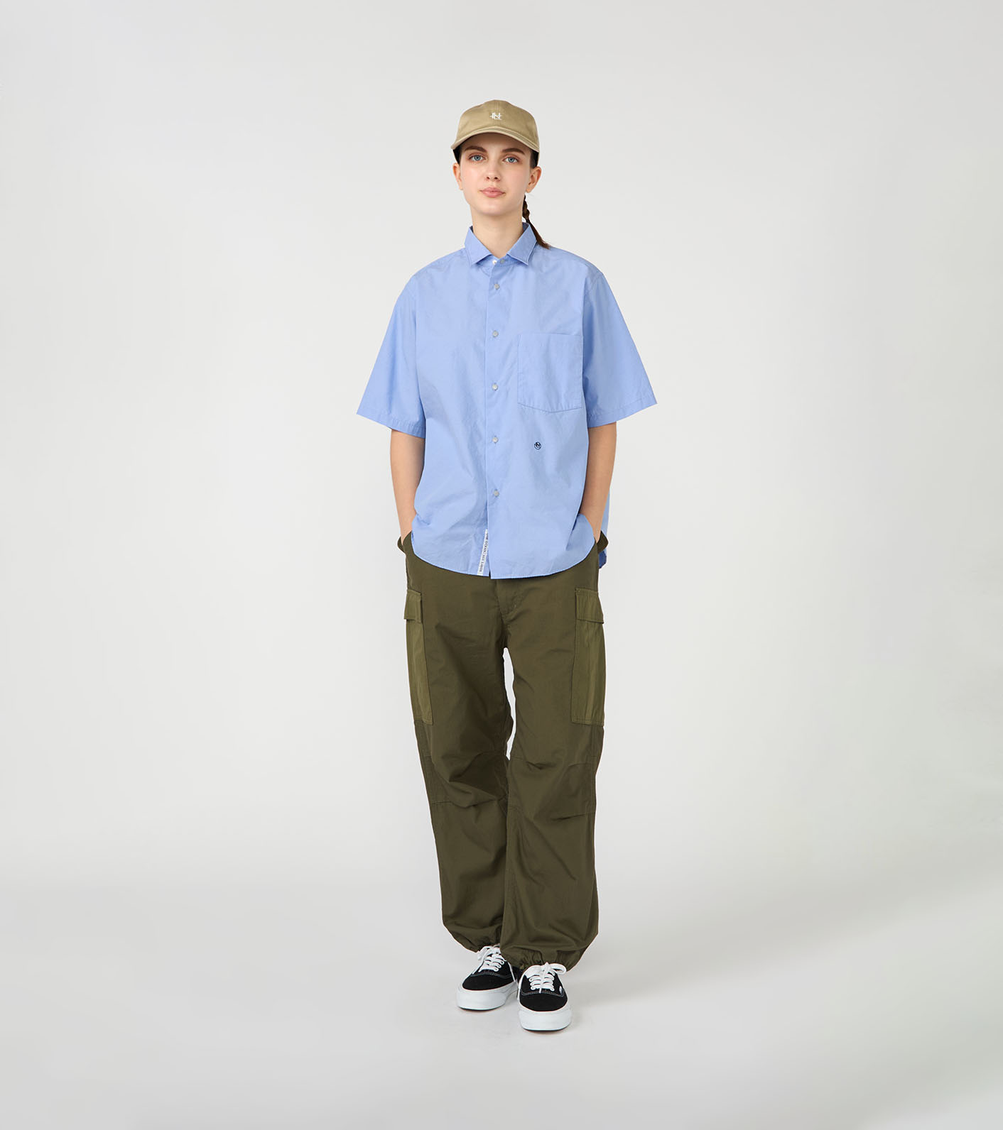nanamica / Regular Collar Wind S/S Shirt