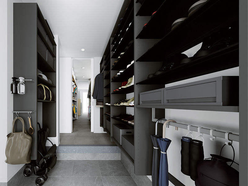 シューズクローク収納 | ウォールゼットエノーク2 | 収納なら南海