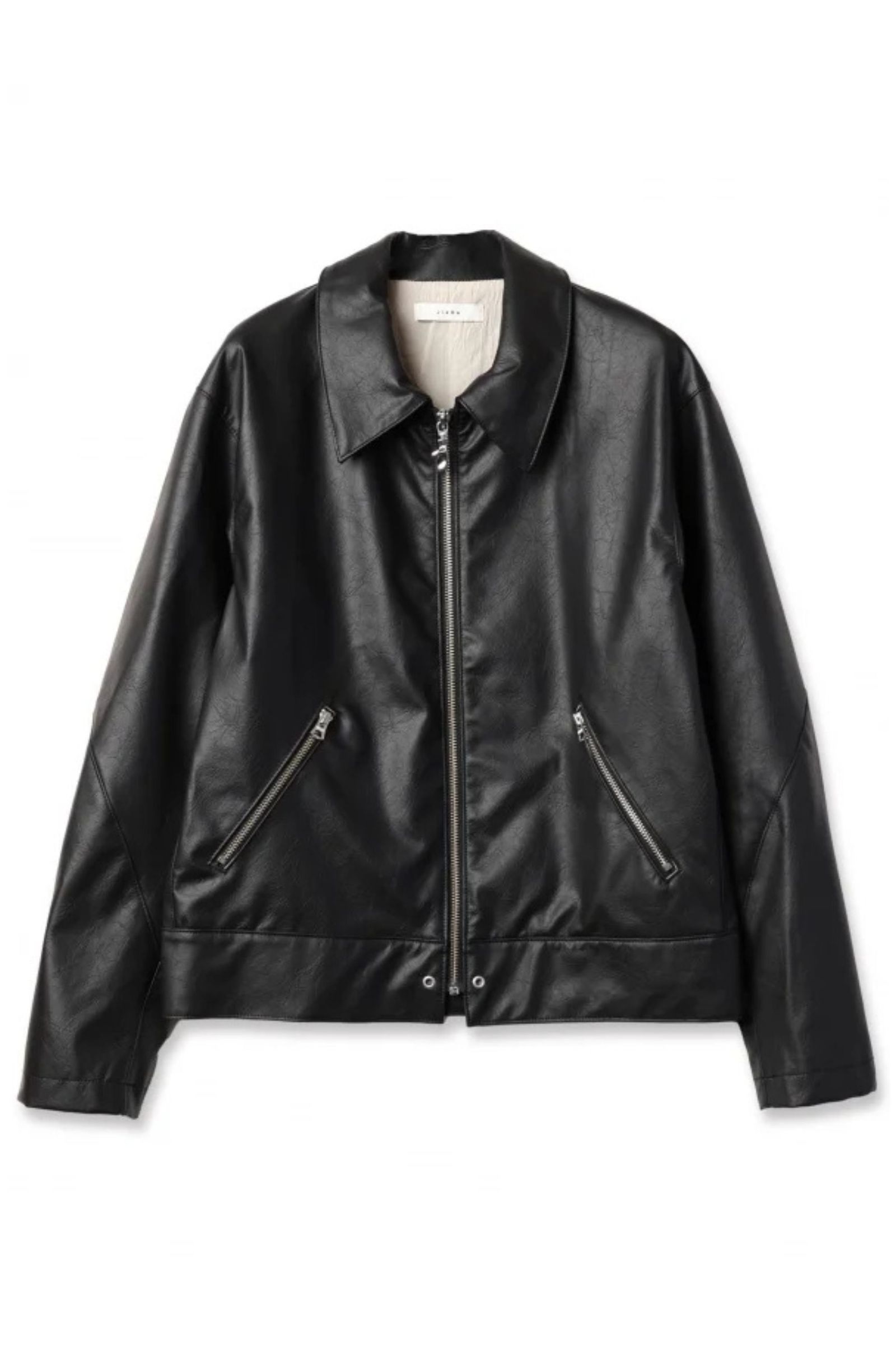 JIEDA - VEGAN LEATHER JACKET | BLACK | ヴィーガンレザージャケット