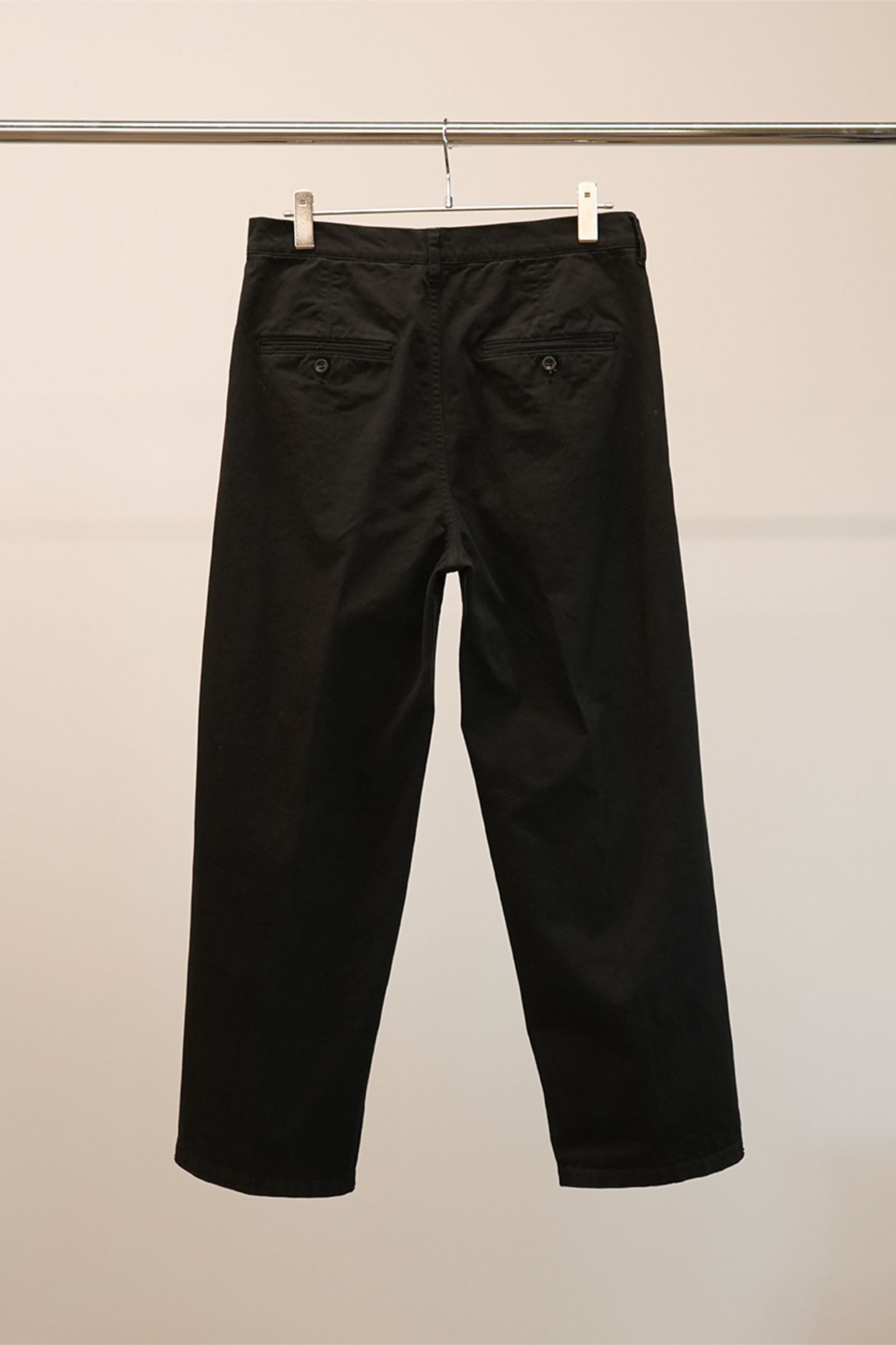 ANCELLM - PAINT CHINO TROUSERS | BLACK | チノパン | NapsNote