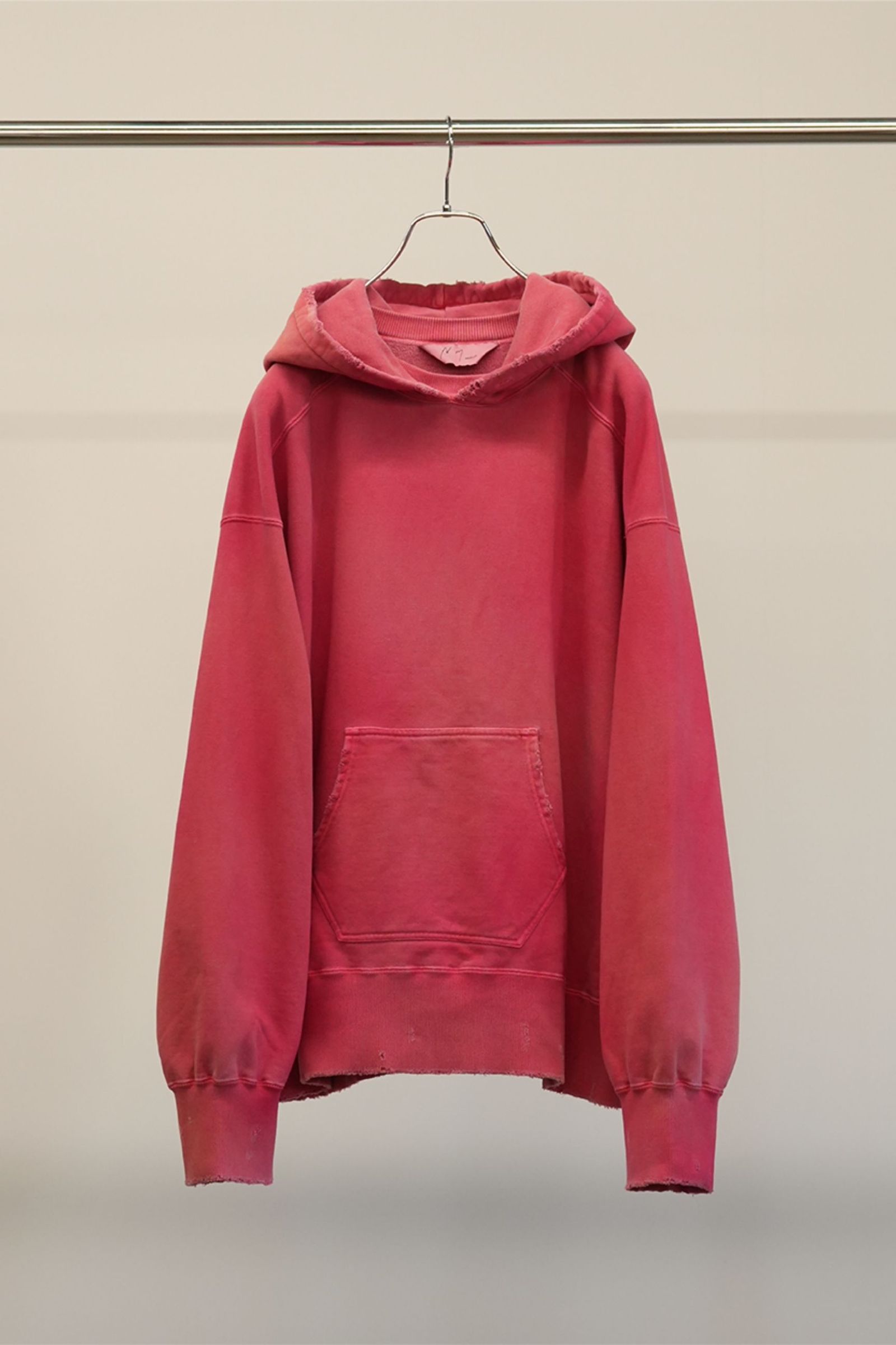 ANCELLM - DYED DAMAGE HOODIE | RED | フーディー | NapsNote