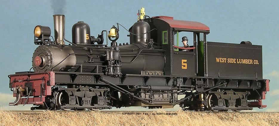 Shay, 2-truck Geared Steam Locomotives for Westside Lumber Co. - NASG