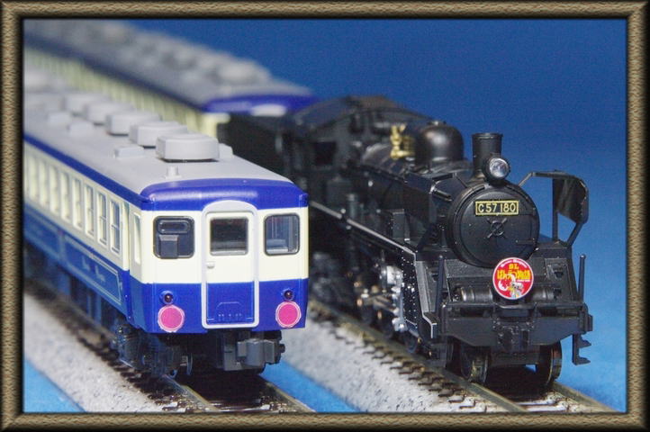 KATO Nゲージ ばんえつ物語号 青客車7両 C57-180号機 ジャンク品 KATO