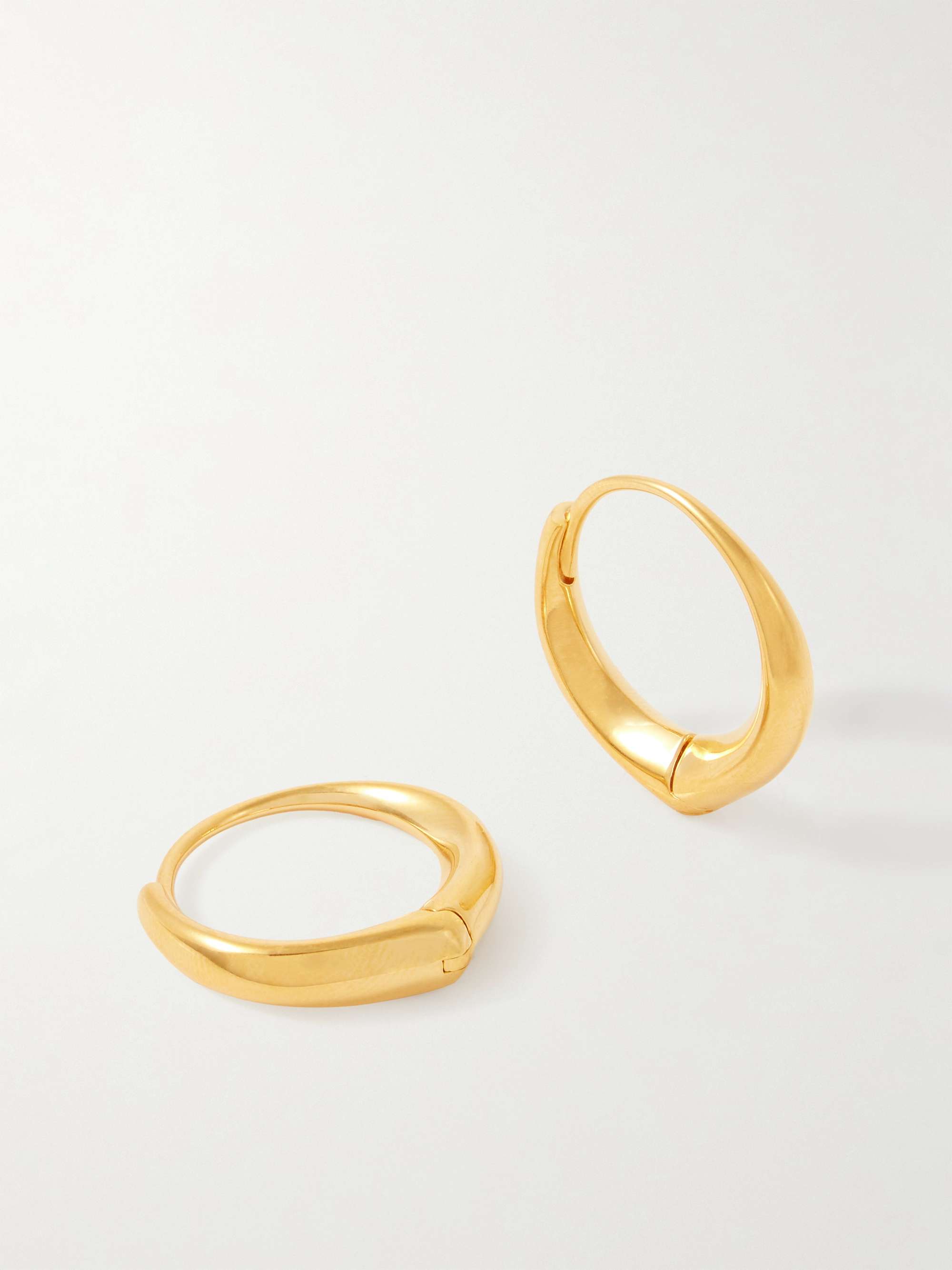 SOPHIE BUHAI Large Hellenic gold vermeil hoop earrings | NET-A-PORTER