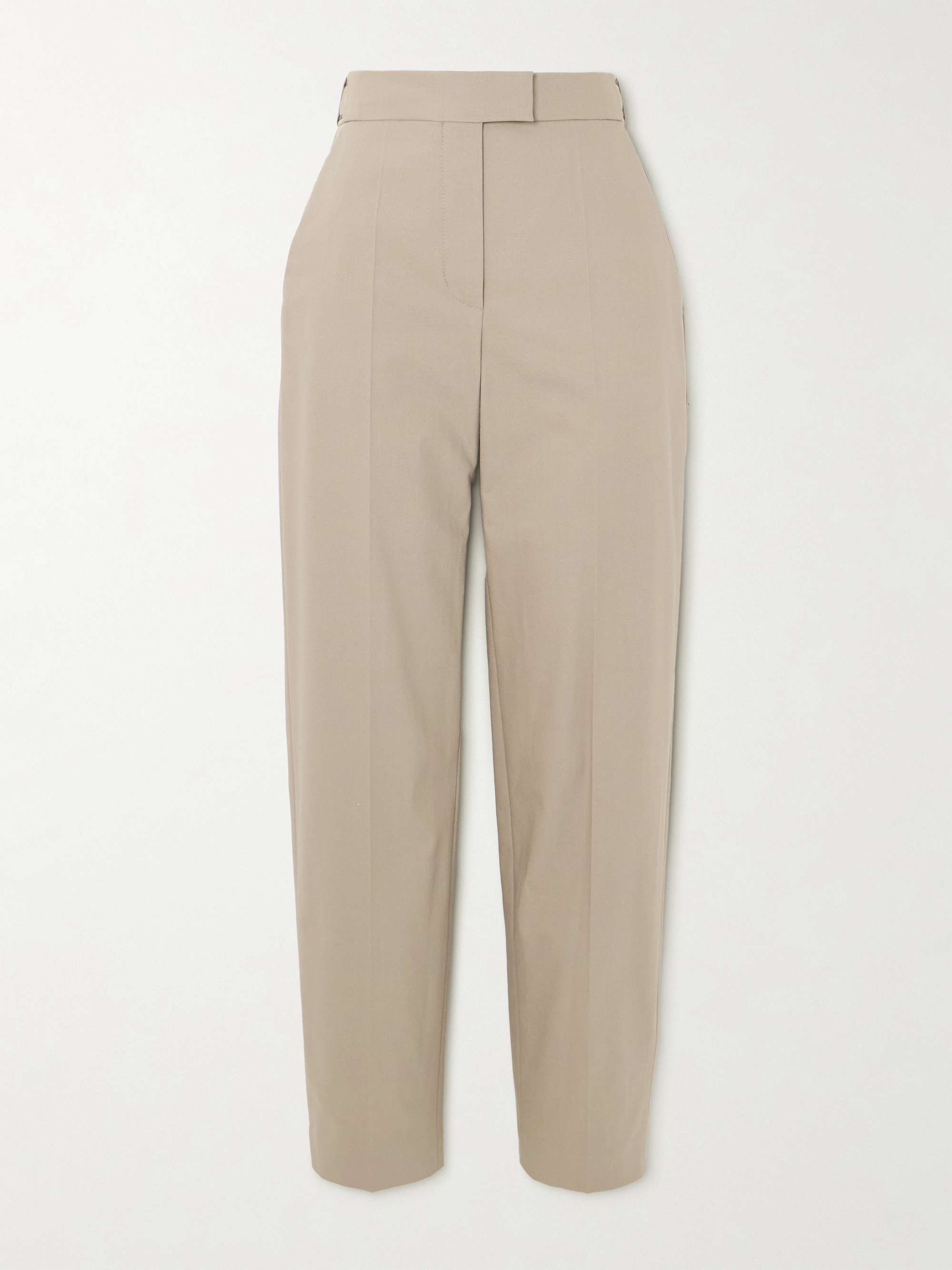 BRUNELLO CUCINELLI Cotton-blend twill tapered pants | NET-A-PORTER