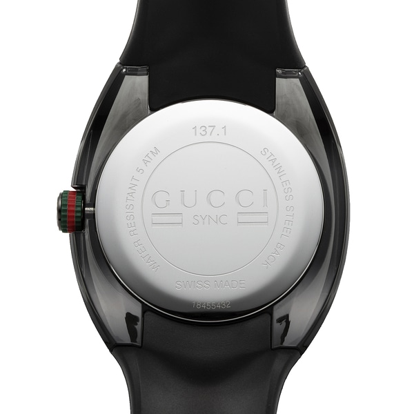 GUCCI グッチ SYNC シンク YA137107A クォーツ メンズ(オールブラック