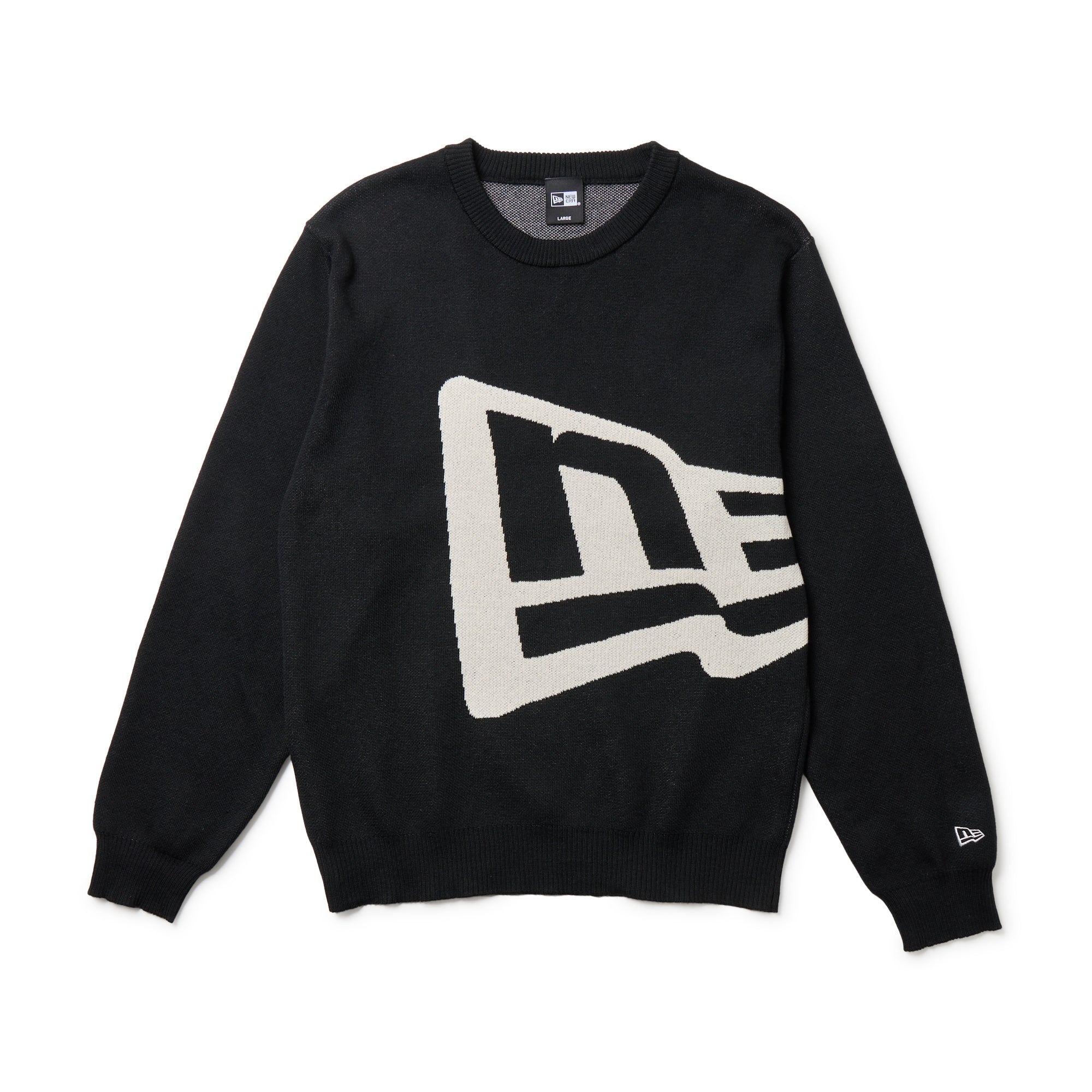 ニットセーター フラッグロゴ ブラック | ゴルフ | ニューエラ