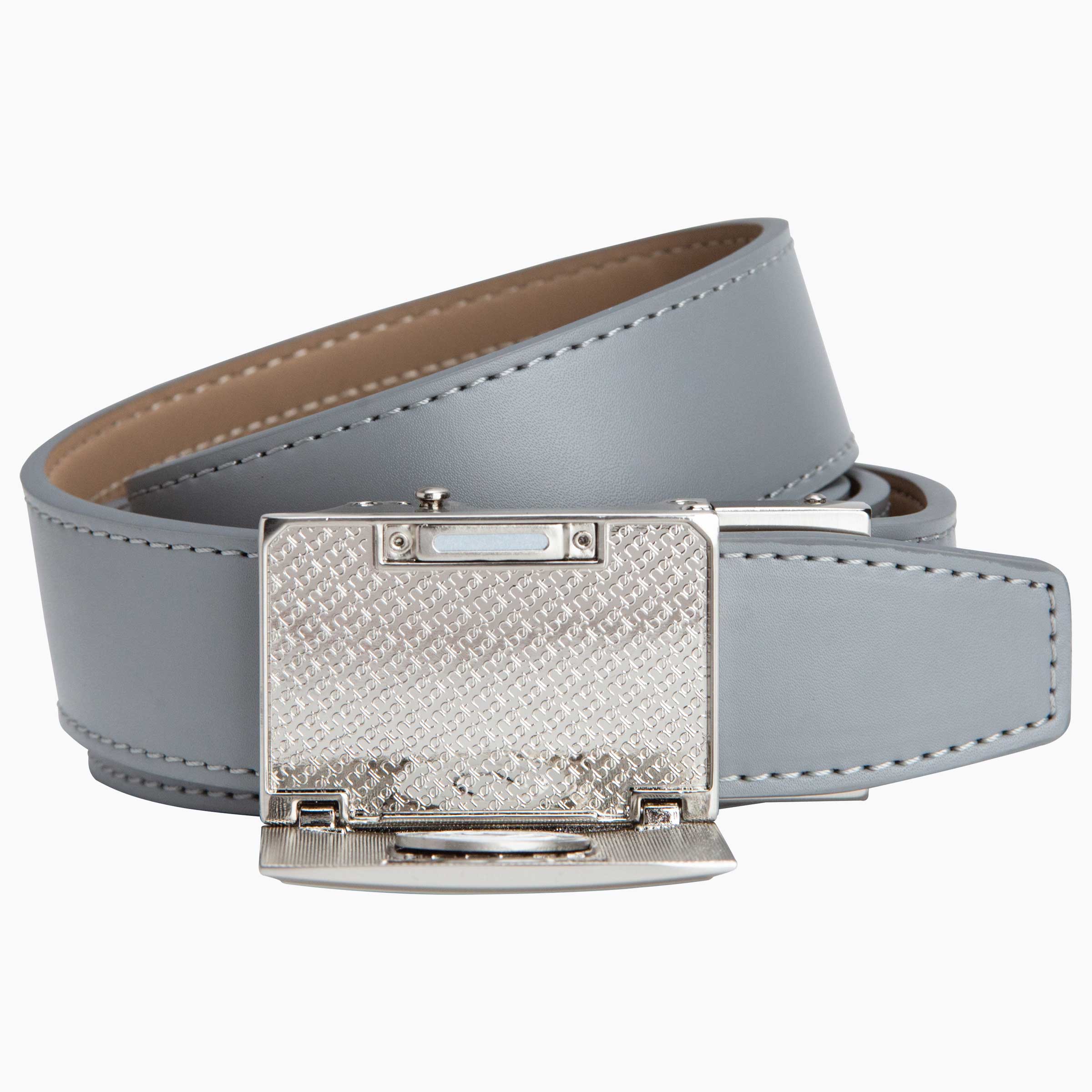 Go-In Shield Grey Golf Ratchet Belt 1.38