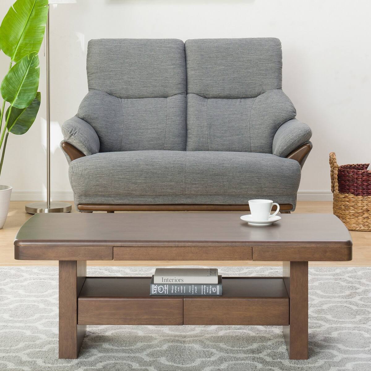 2人掛けソファ 布張りタイプ (コウテイ3 DR-GY) | ニトリネット【公式