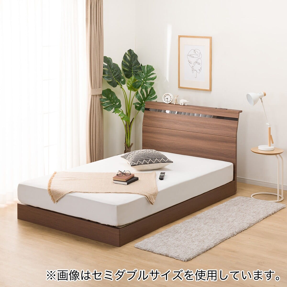 クイーンベッドフレーム(EB-002 MBR LEG/LOW) | ニトリネット【公式