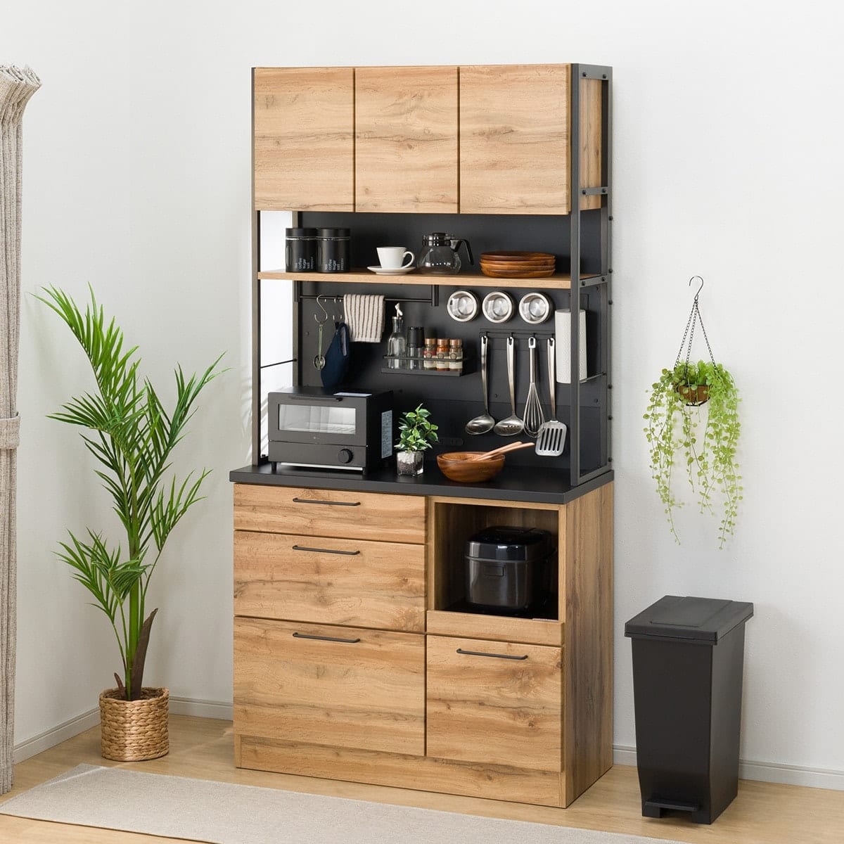 キッチンボード (IM301 100MG LBR) ライトブラウン マグネットキッチン