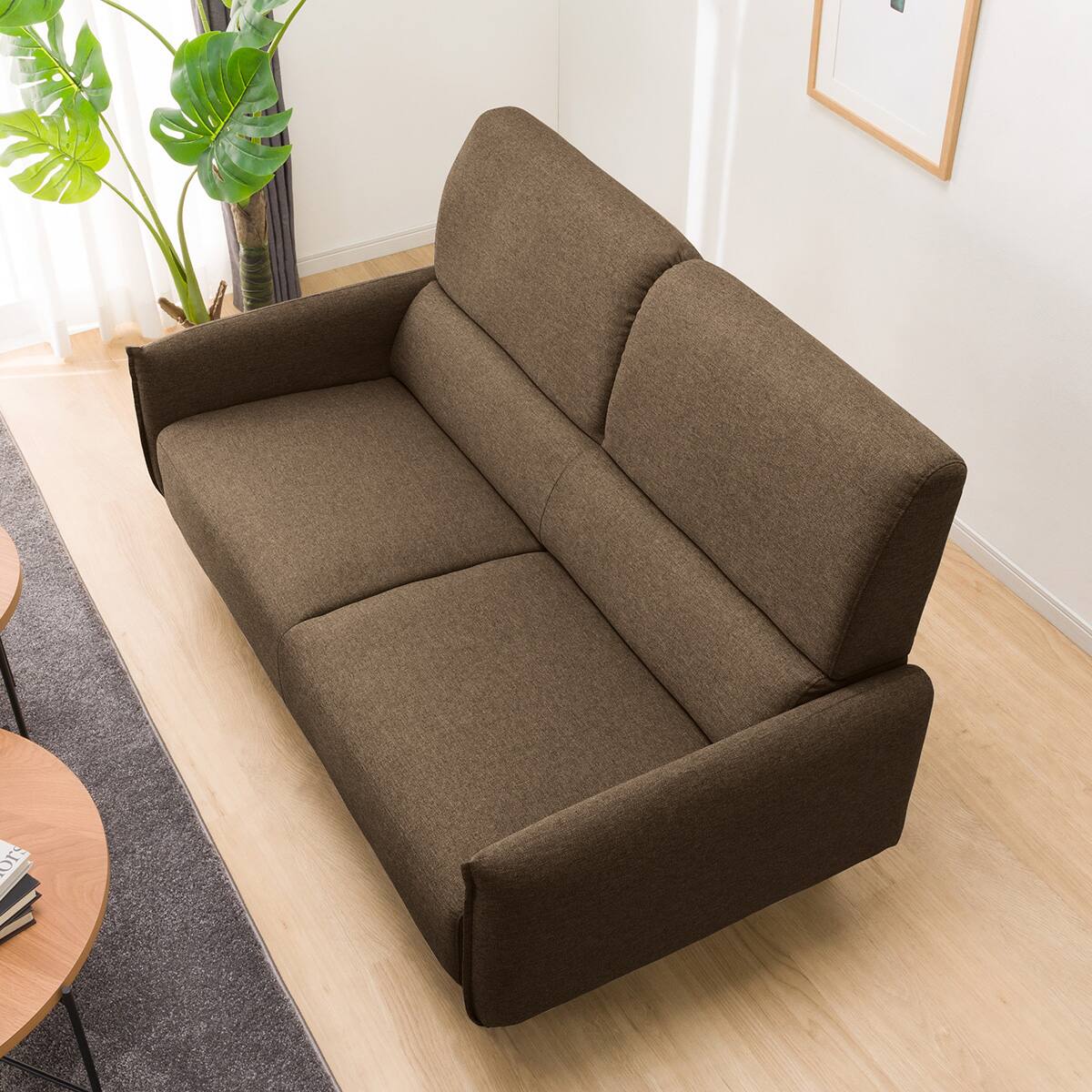 2人掛けソファ 布張りタイプ (BR) | ニトリネット【公式】 家具