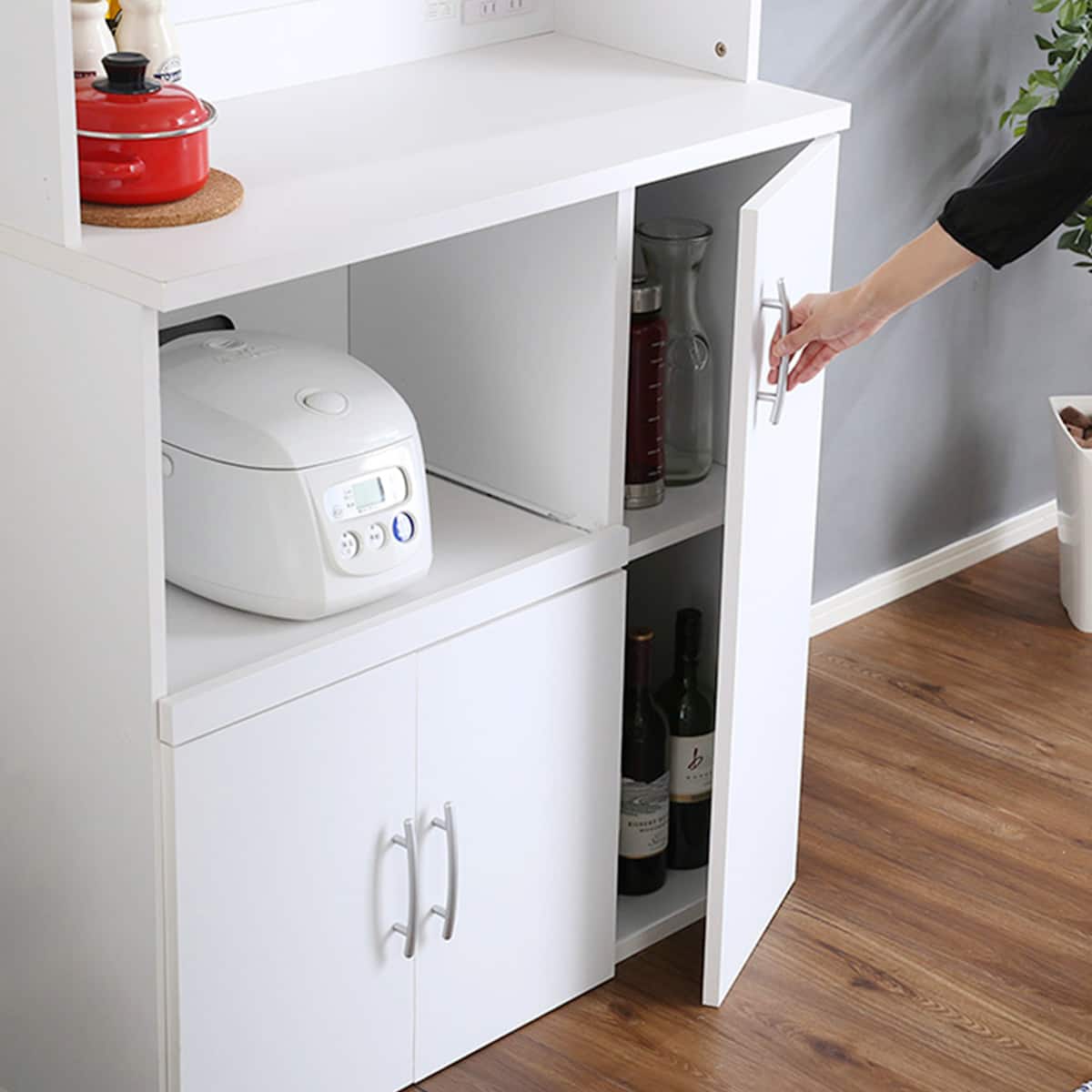 大容量収納キッチンボード (WH) | ニトリネット【公式】 家具