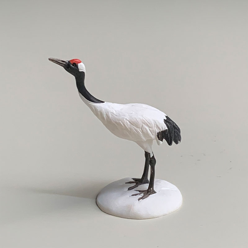 ミニチュア フィギュア【タンチョウツル】 鶴 つる 盆景 添配 オブジェ