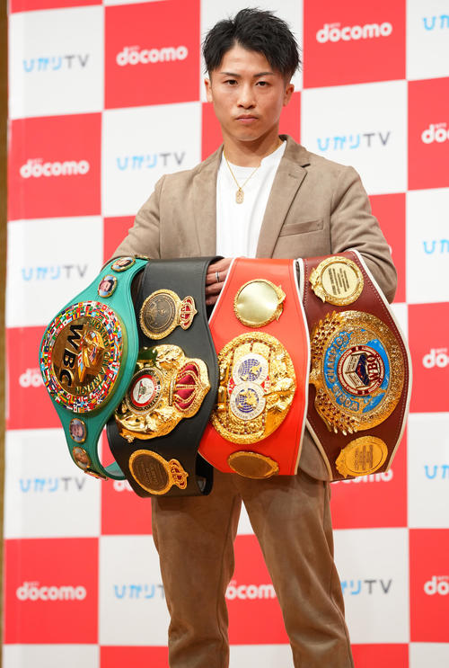 井上尚弥「バンタム級へは1つのベルト。今回は4つのベルト、かなりの