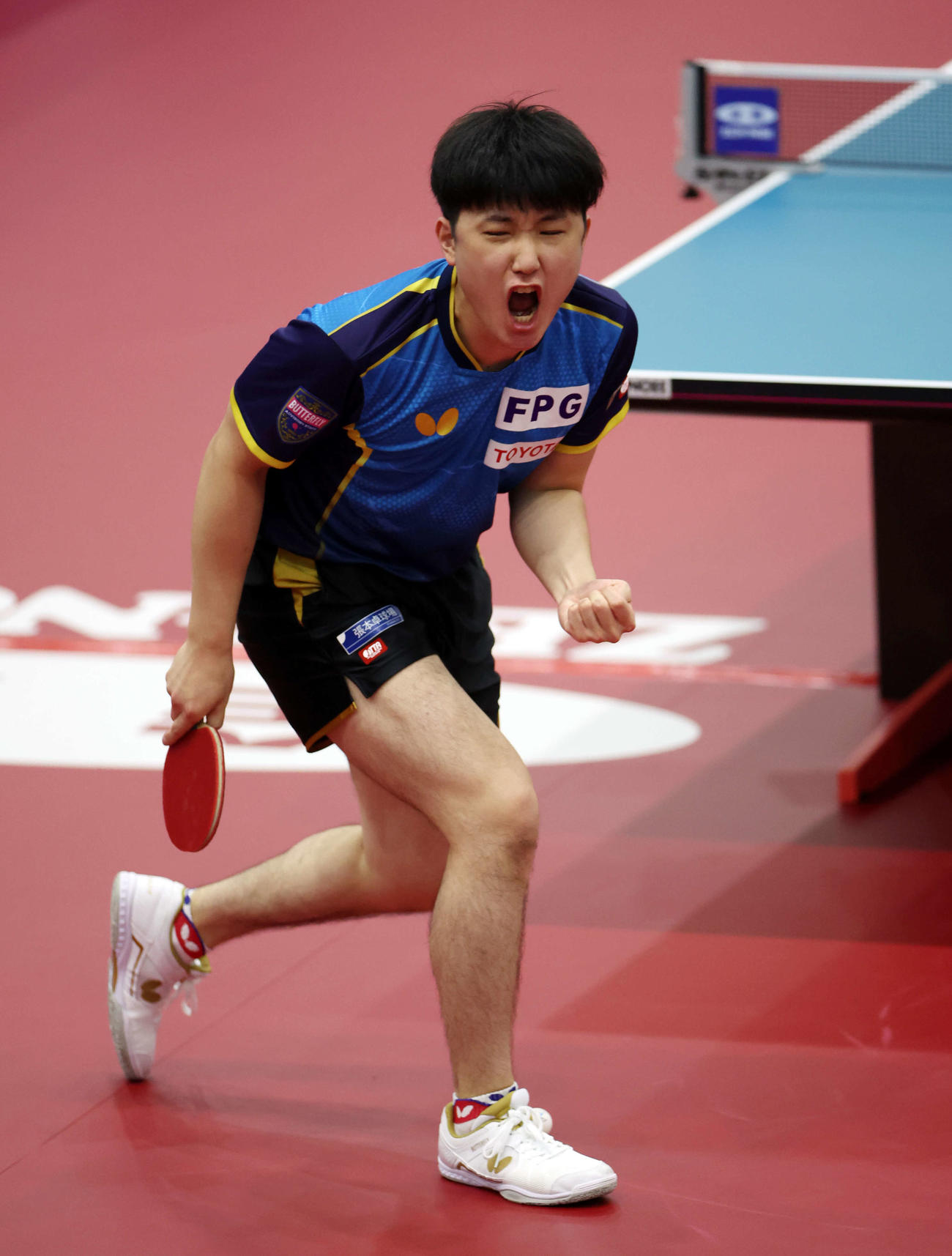 □未使用 中国切手 革5 アジア・アフリカ卓球友好招待試合 4種完