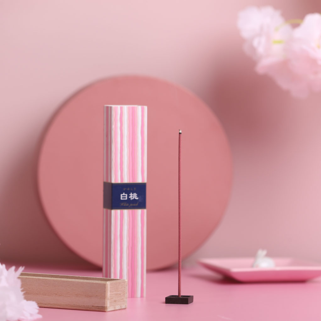 かゆらぎ 白桃 スティック40本入 | お香 | 日本香堂公式