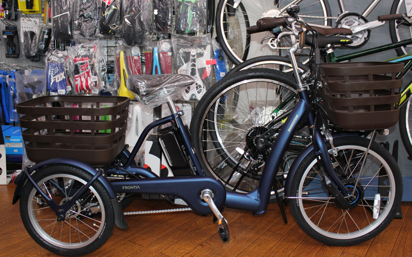 送料無料条件付き電動三輪車 ラクットワゴン 20/16型電動自転車中古車