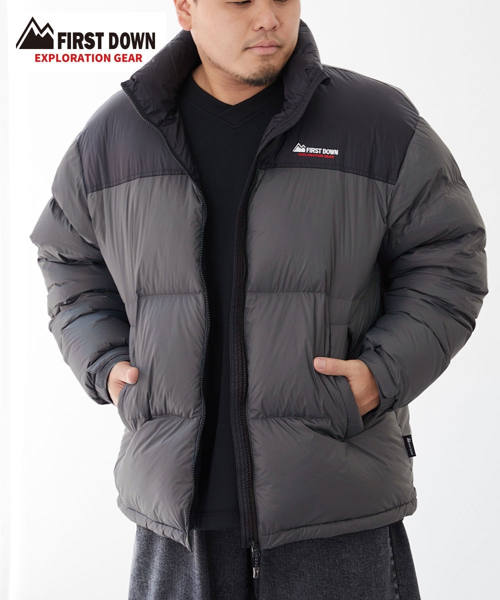 スタンドカラーダウンジャケット FIRST DOWN EXPLORATION GEAR