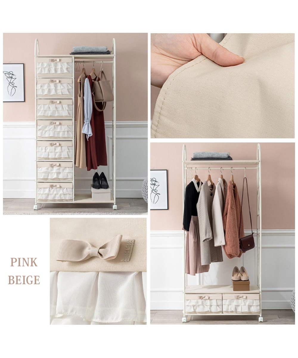 収納力たっぷりの大人可愛いハンガーラック 通販【ニッセン】