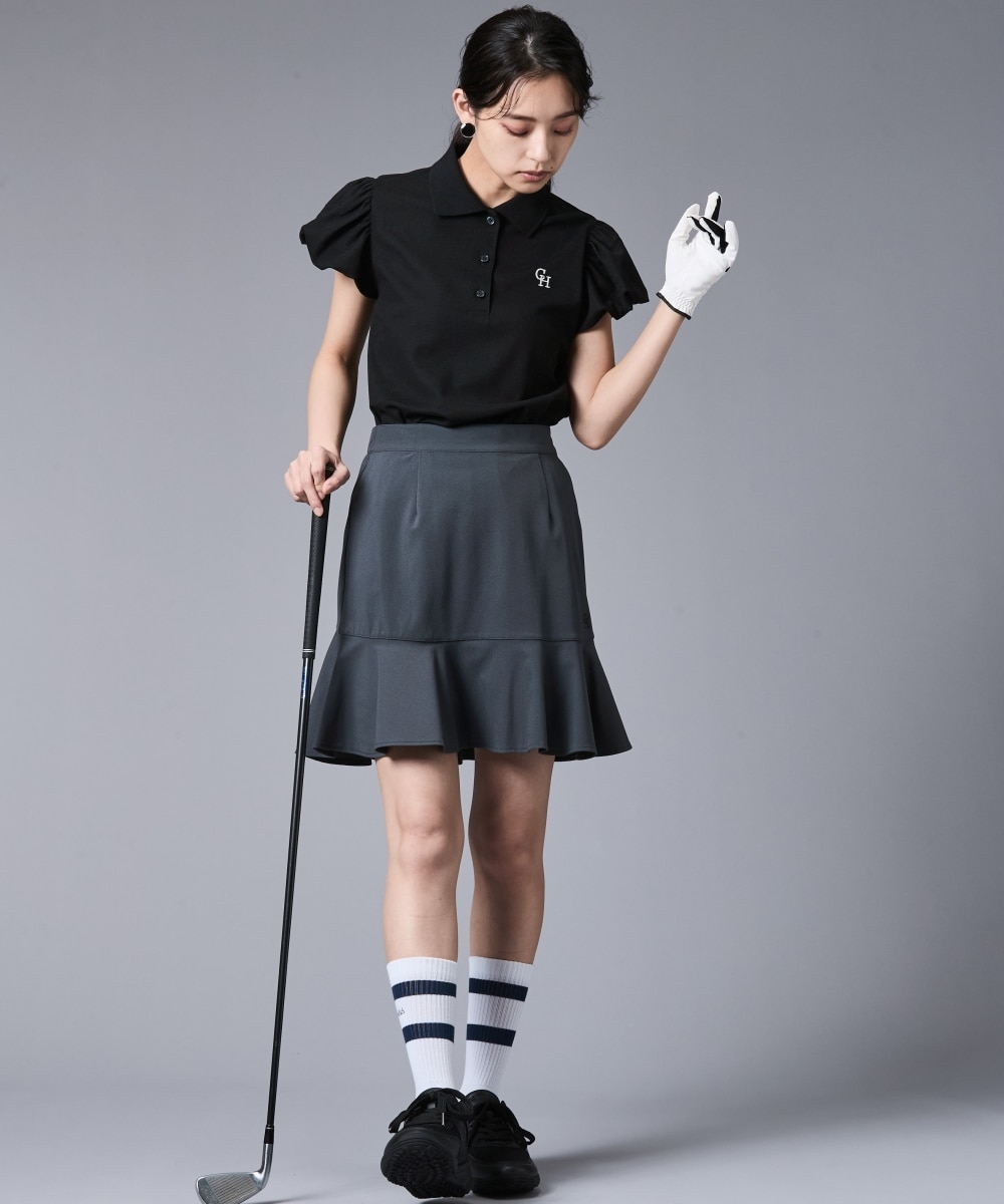 裾フレアスカート(アンダーパンツ付)＜大きいサイズ有＞シックスタイル