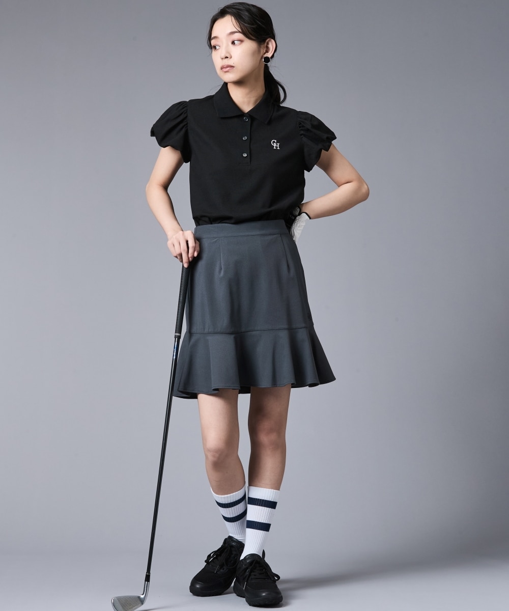 裾フレアスカート(アンダーパンツ付)＜大きいサイズ有＞シックスタイル