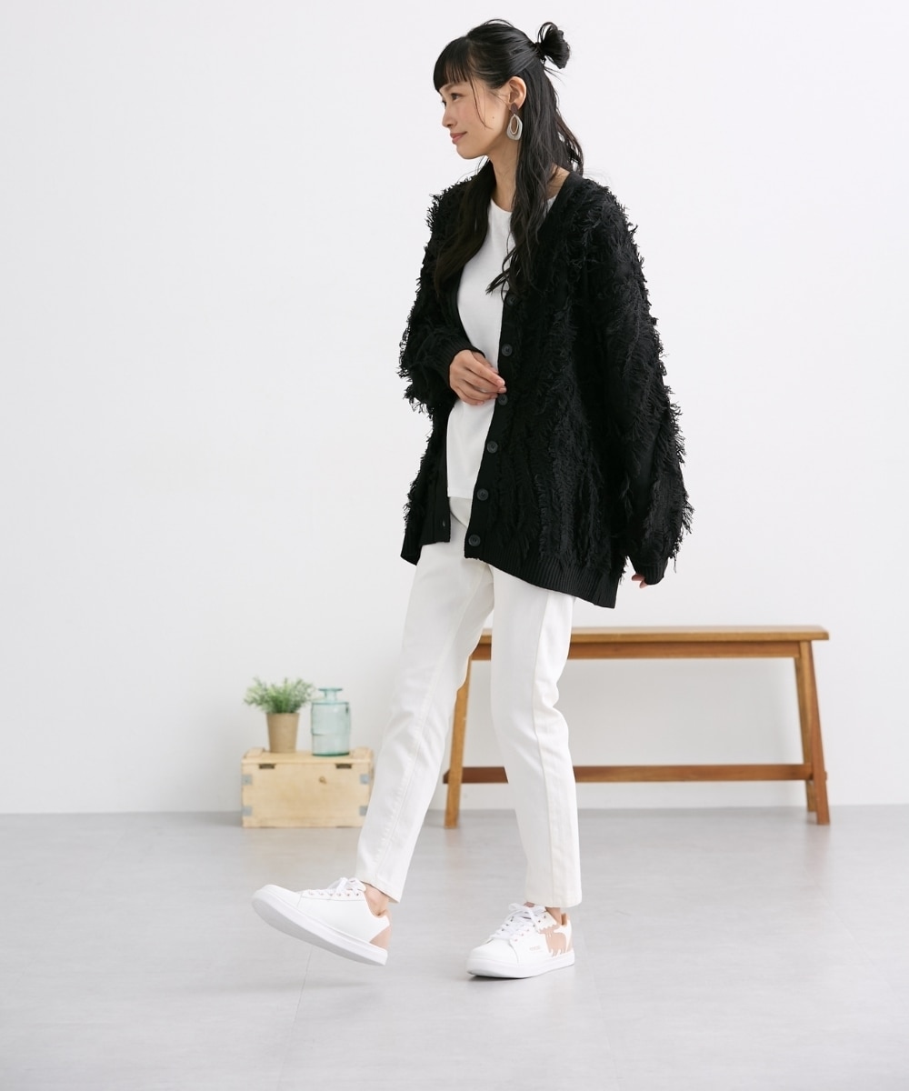 ゆったり幅広】moz（モズ）軽量ビッグロゴスニーカー（ワイズ4E