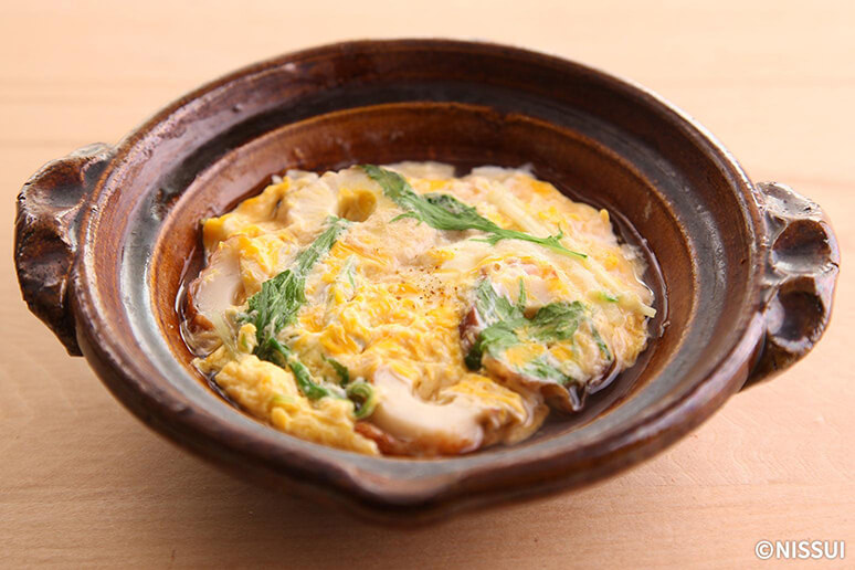 太ちくわと水菜の卵とじ | レシピ | ニッスイ