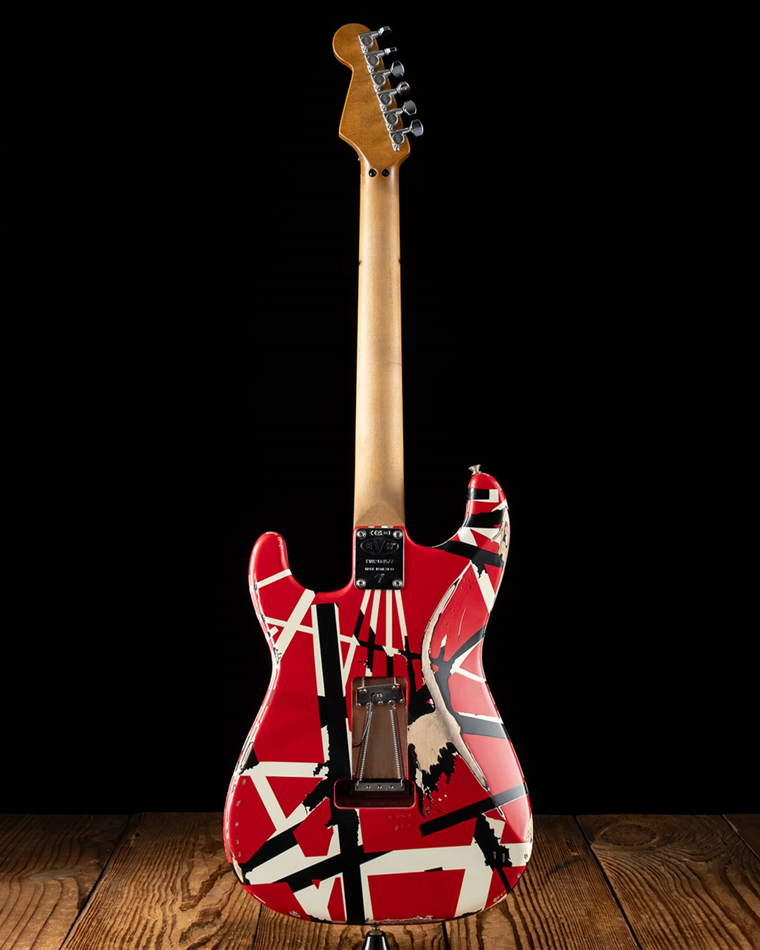 EVH Striped Series Frankie - Red/White/Black